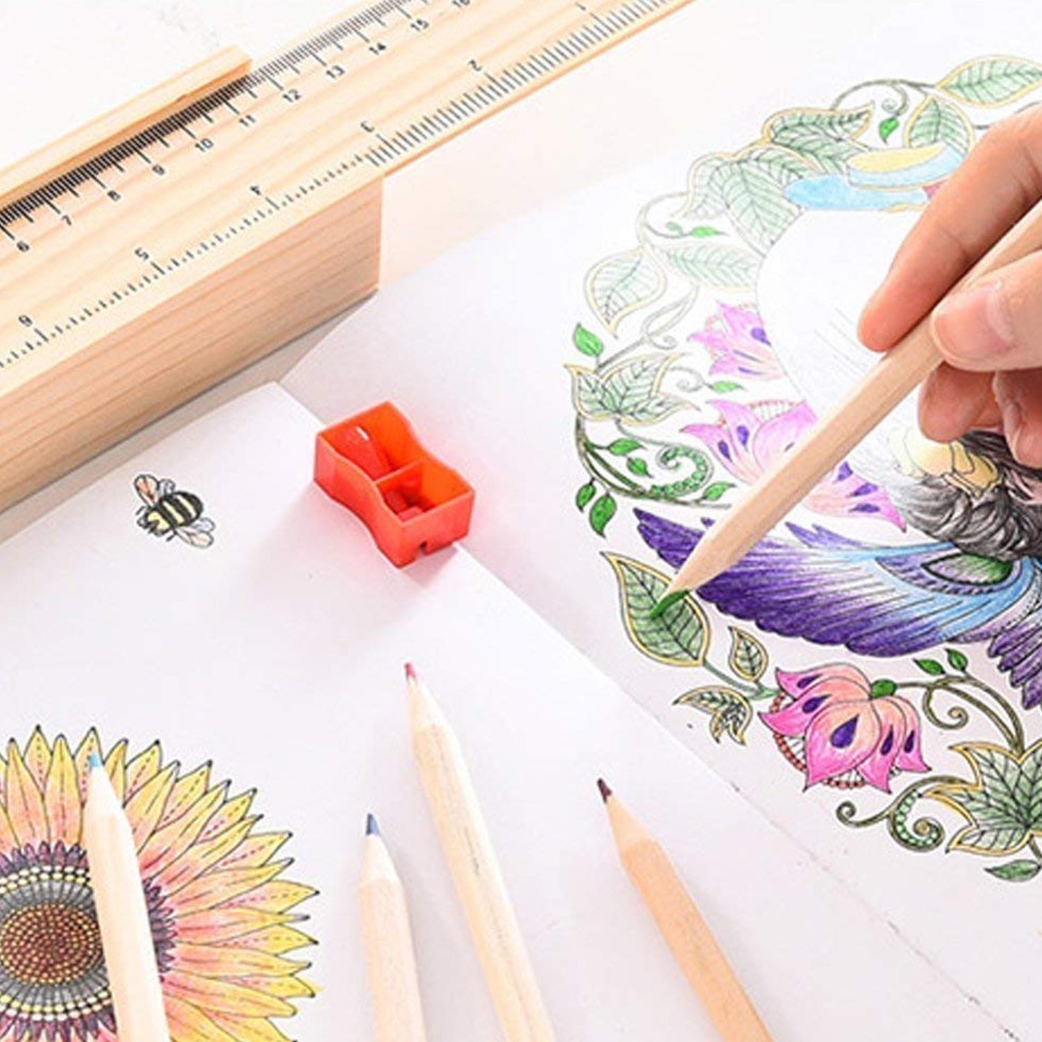 Colorful Wooden Pencil Set