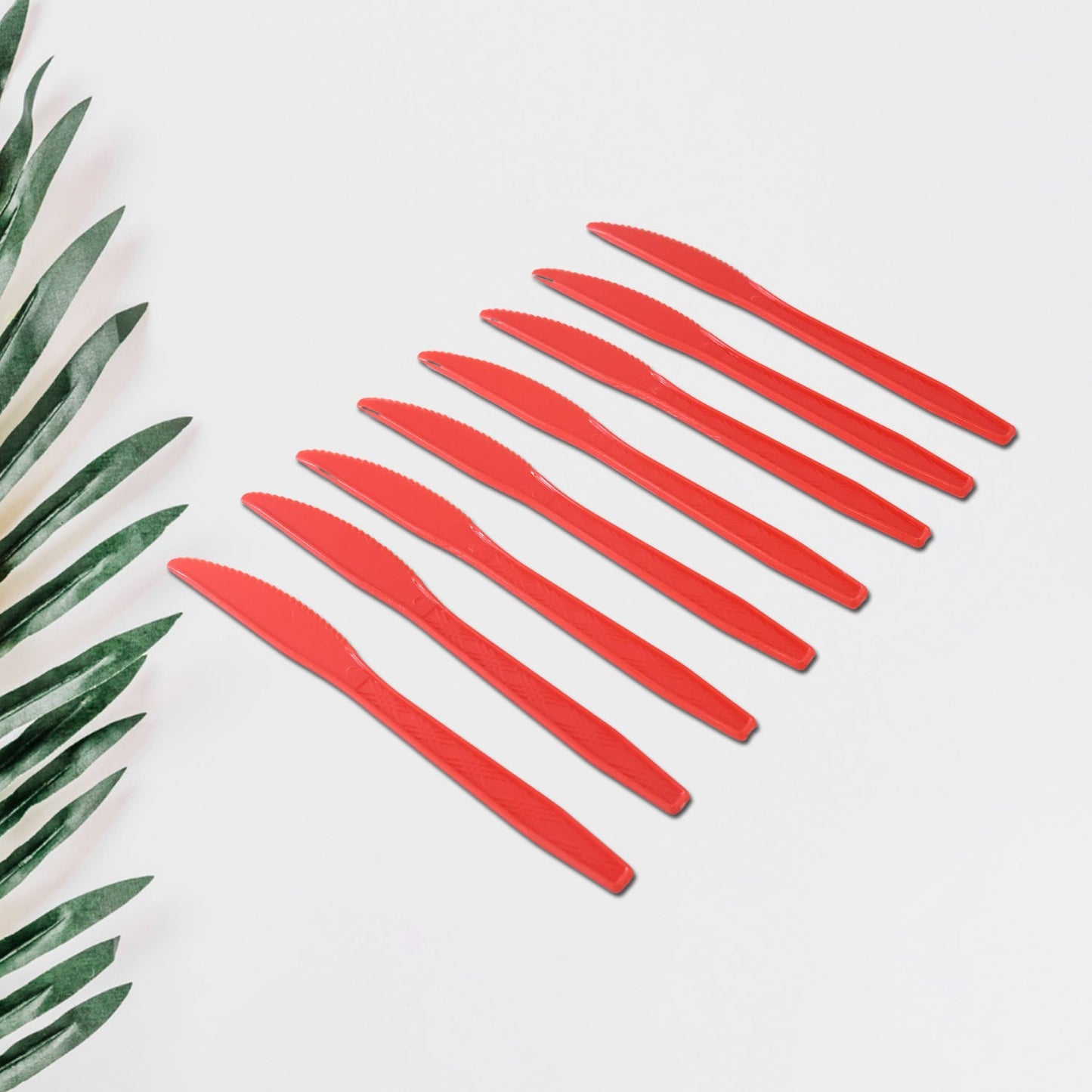 Red Plastic Knives