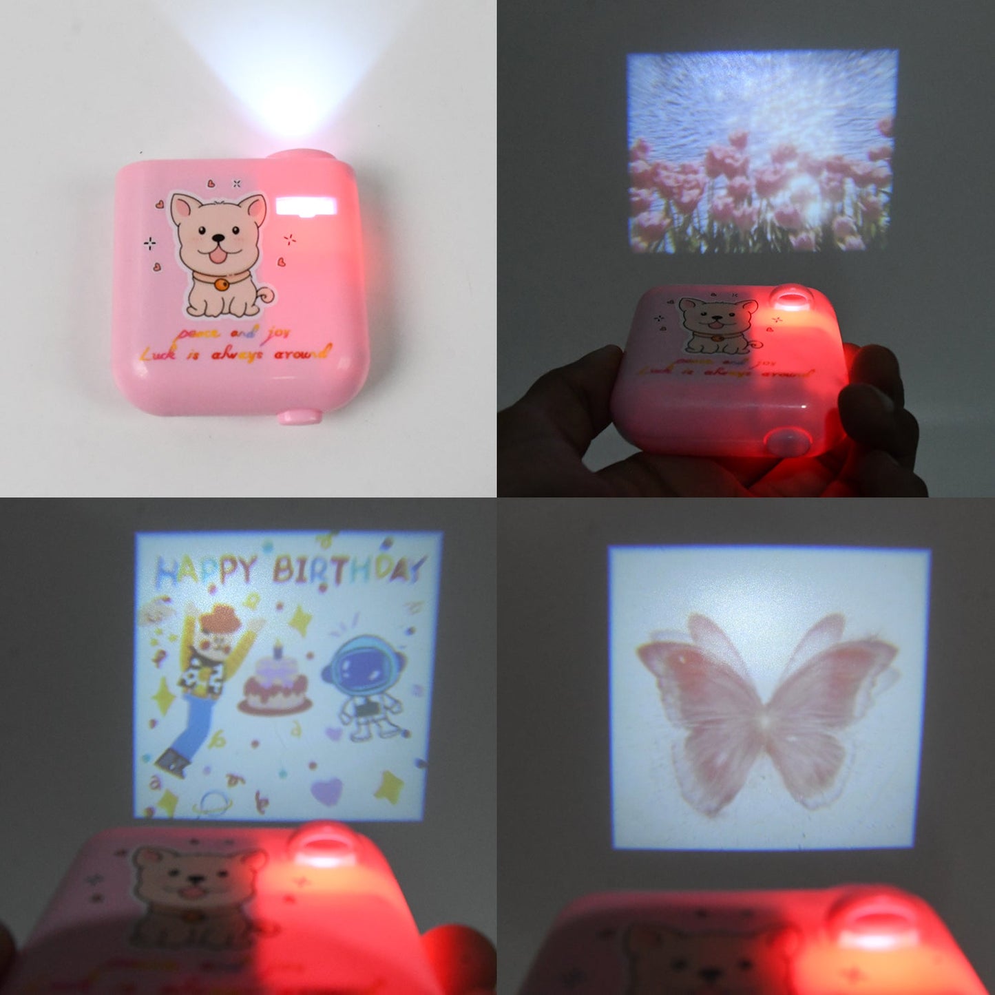Birthday Projector With 8 Slides Patterns