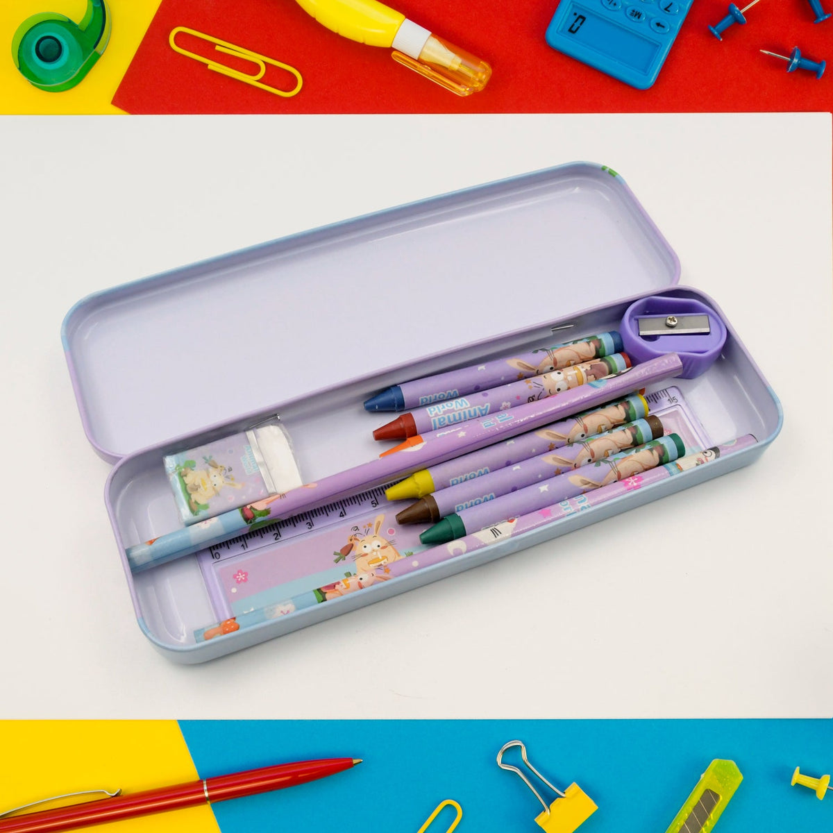 Stationery Kit For Kids (12 Pc Set)