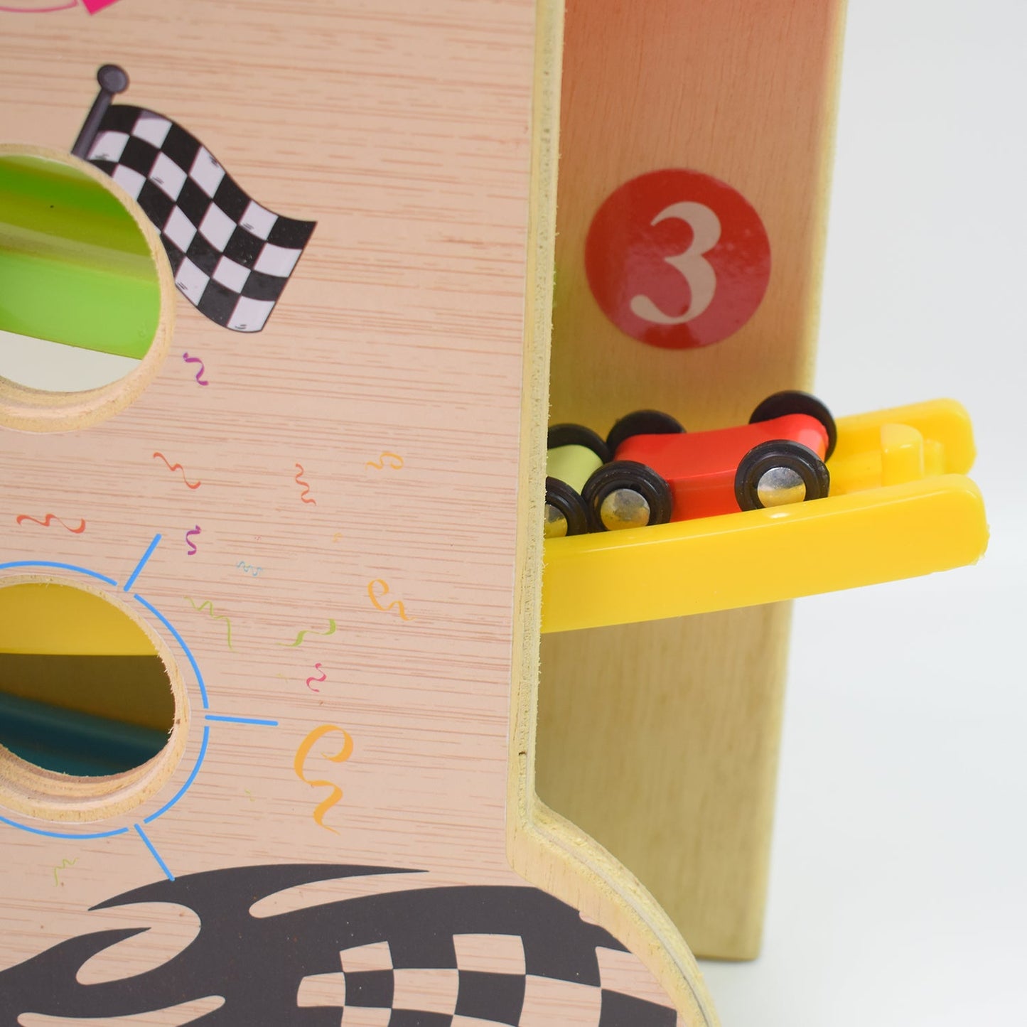 Wooden Click-Clack Car Racer