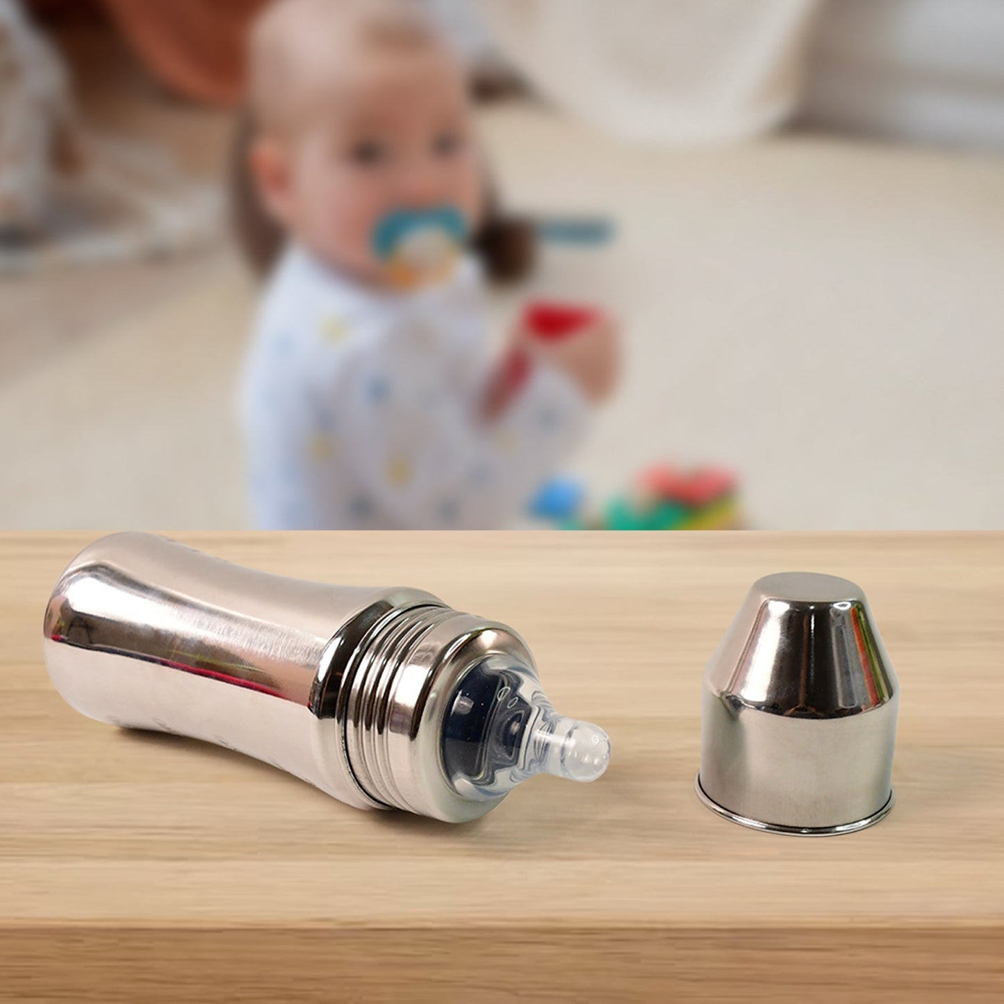 Stainless Steel Baby Feeding Bottle