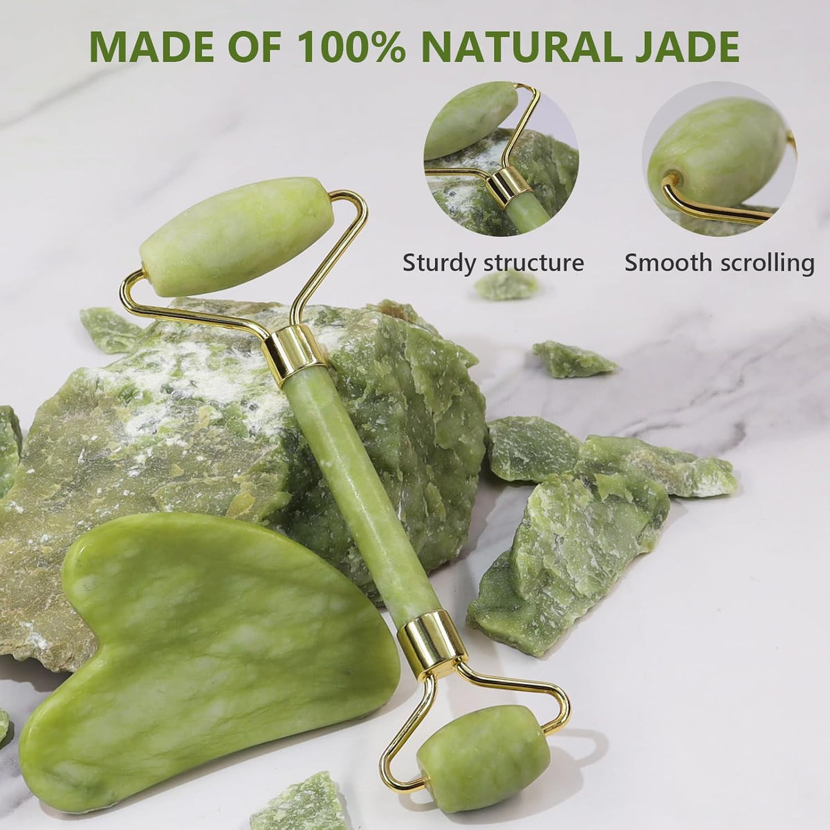 Jade Roller & Gua Sha Set