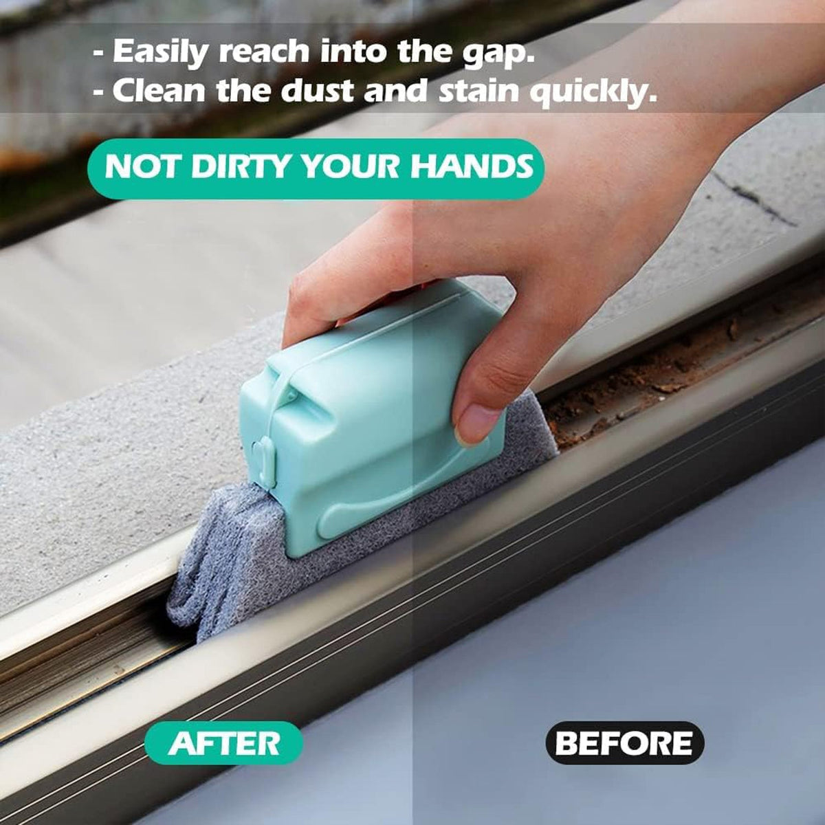 Creative Window Groove Cleaning Brush