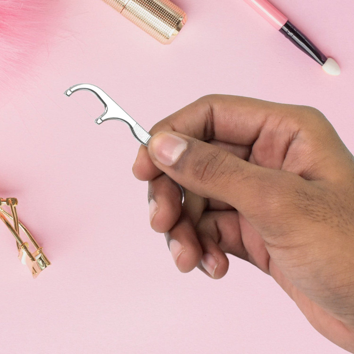 7 In 1 Stainless Steel Toothpick Flossier Set