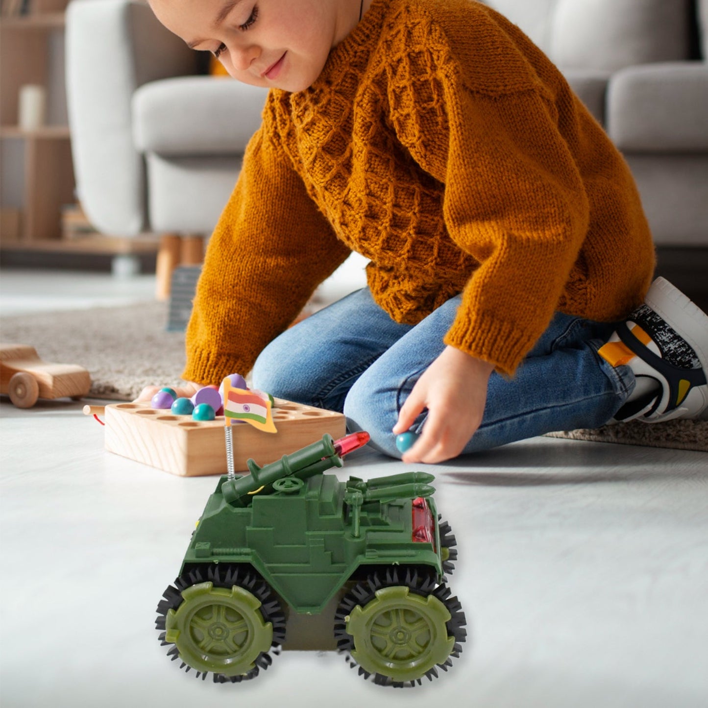 Childrens Joy Tumbling Tank Toy Car