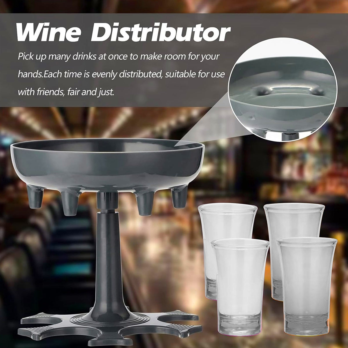 6 Shot Glass Dispenser