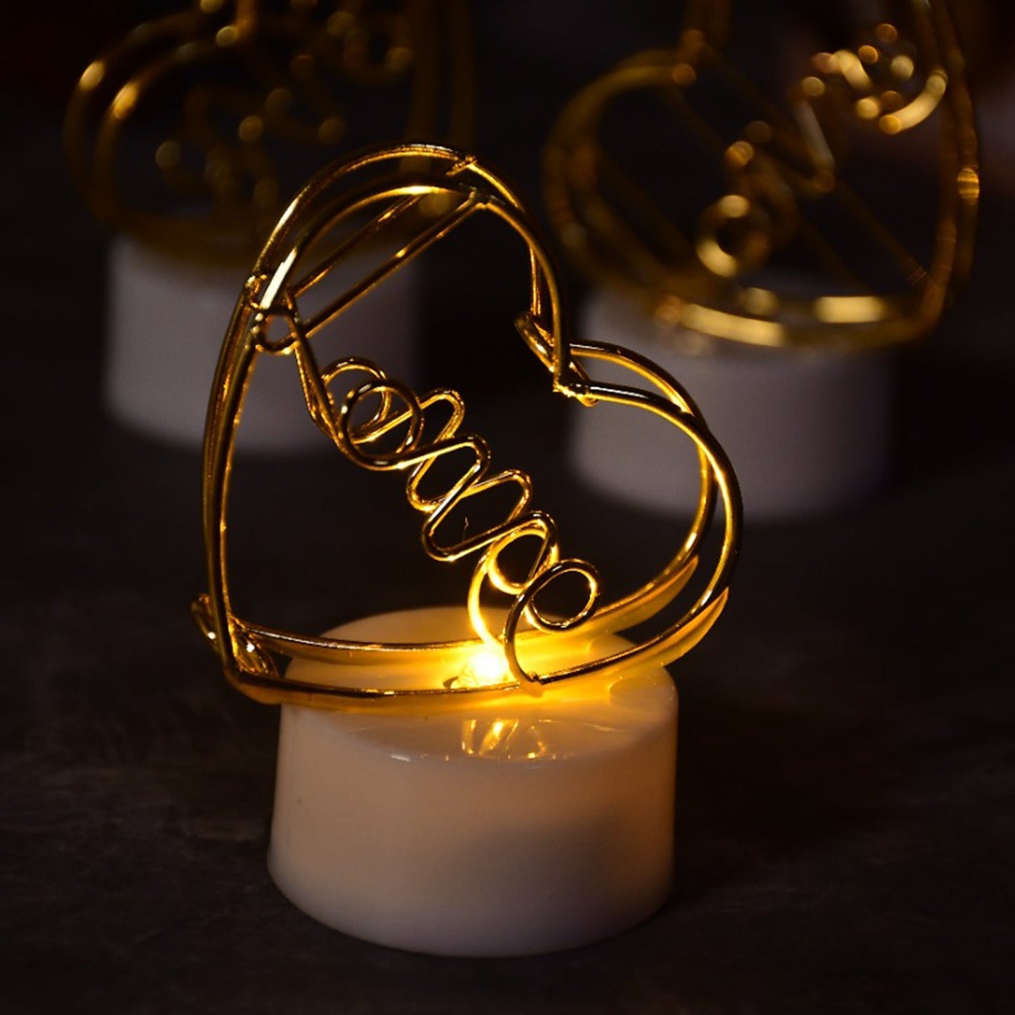 Flameless Heart LED Candles (12 Pcs)