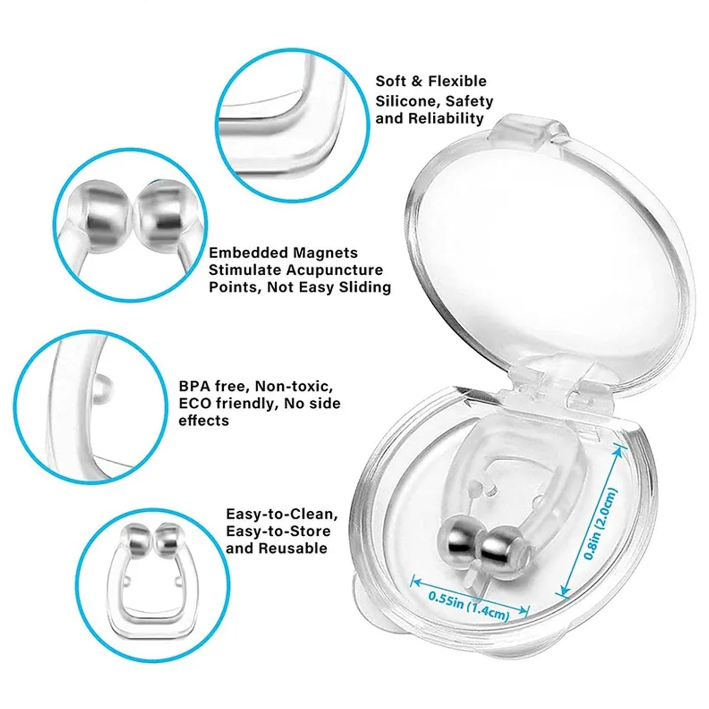 Magnetic Anti-Snore Clip