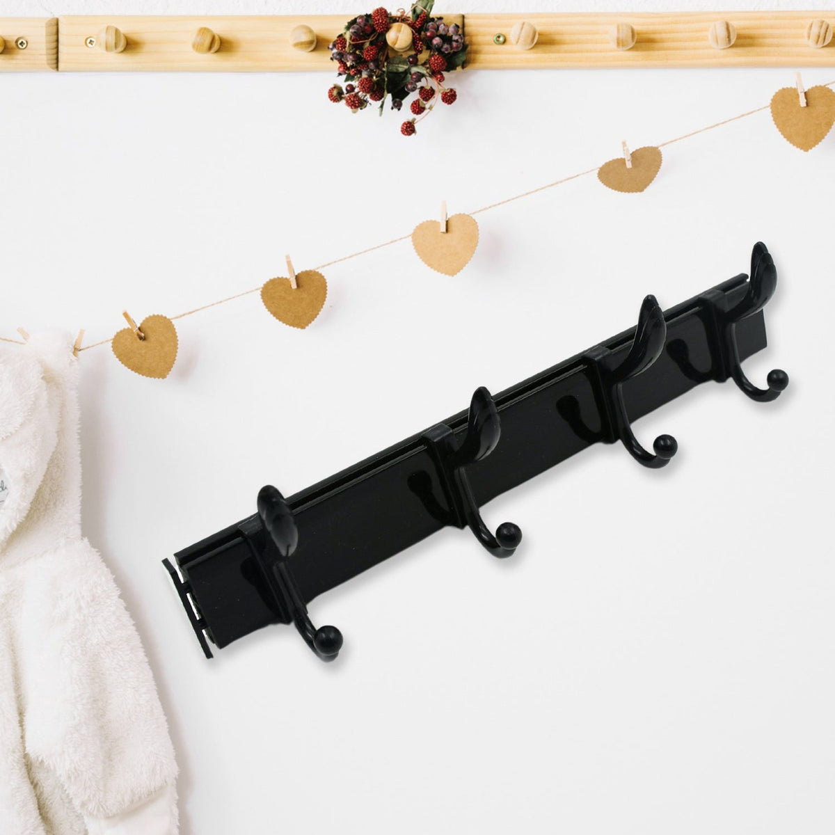 6-Hook Wall Rack