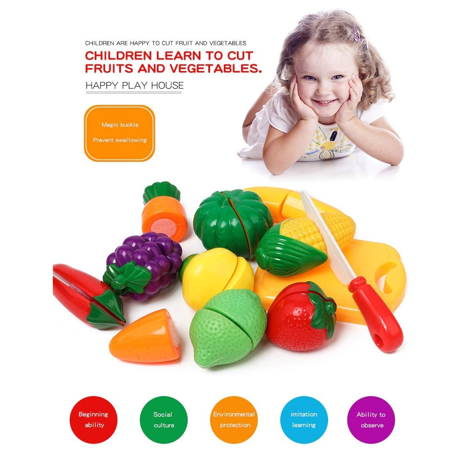 Sliceable Fruit Toy Set
