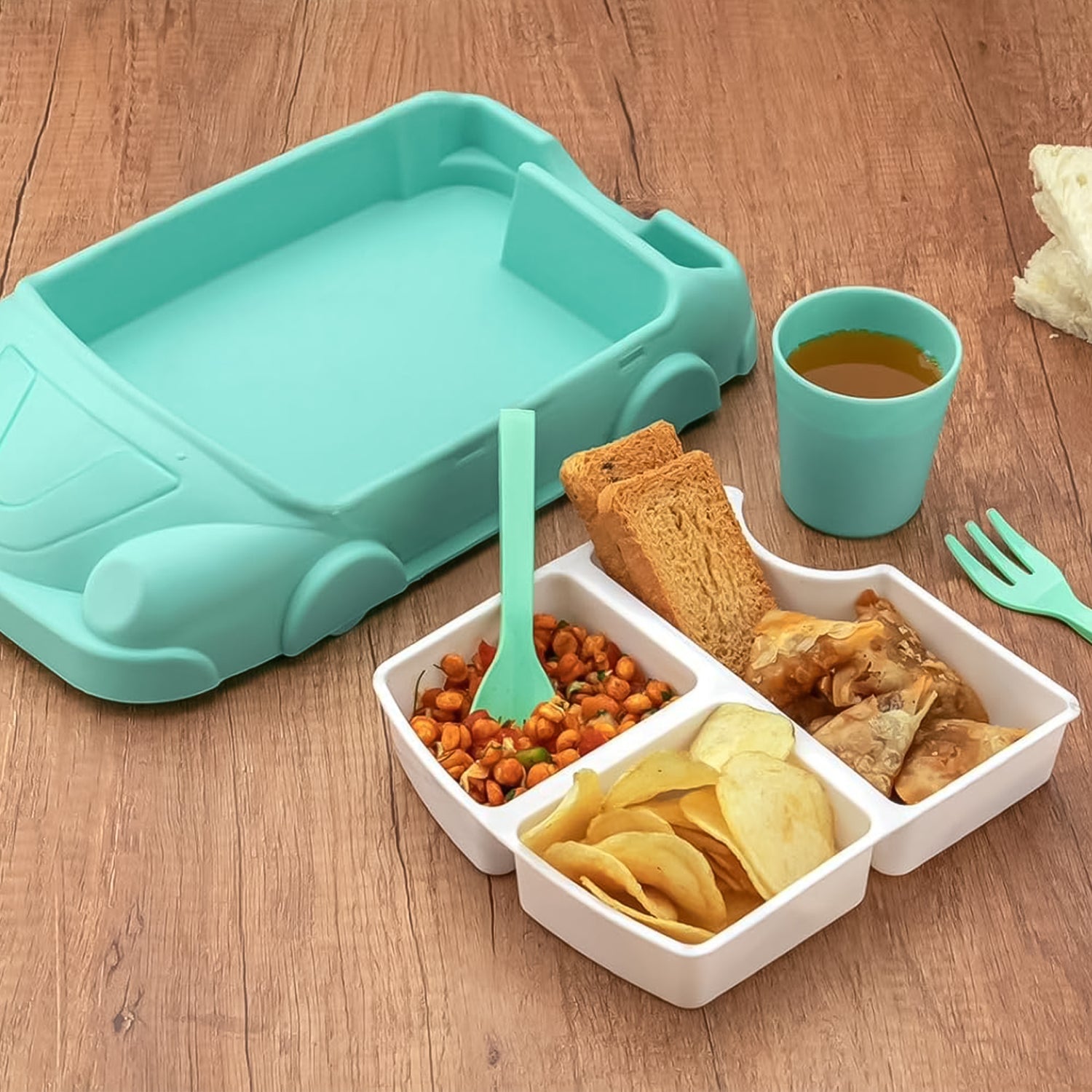 Car-Shaped Suction Baby Plate