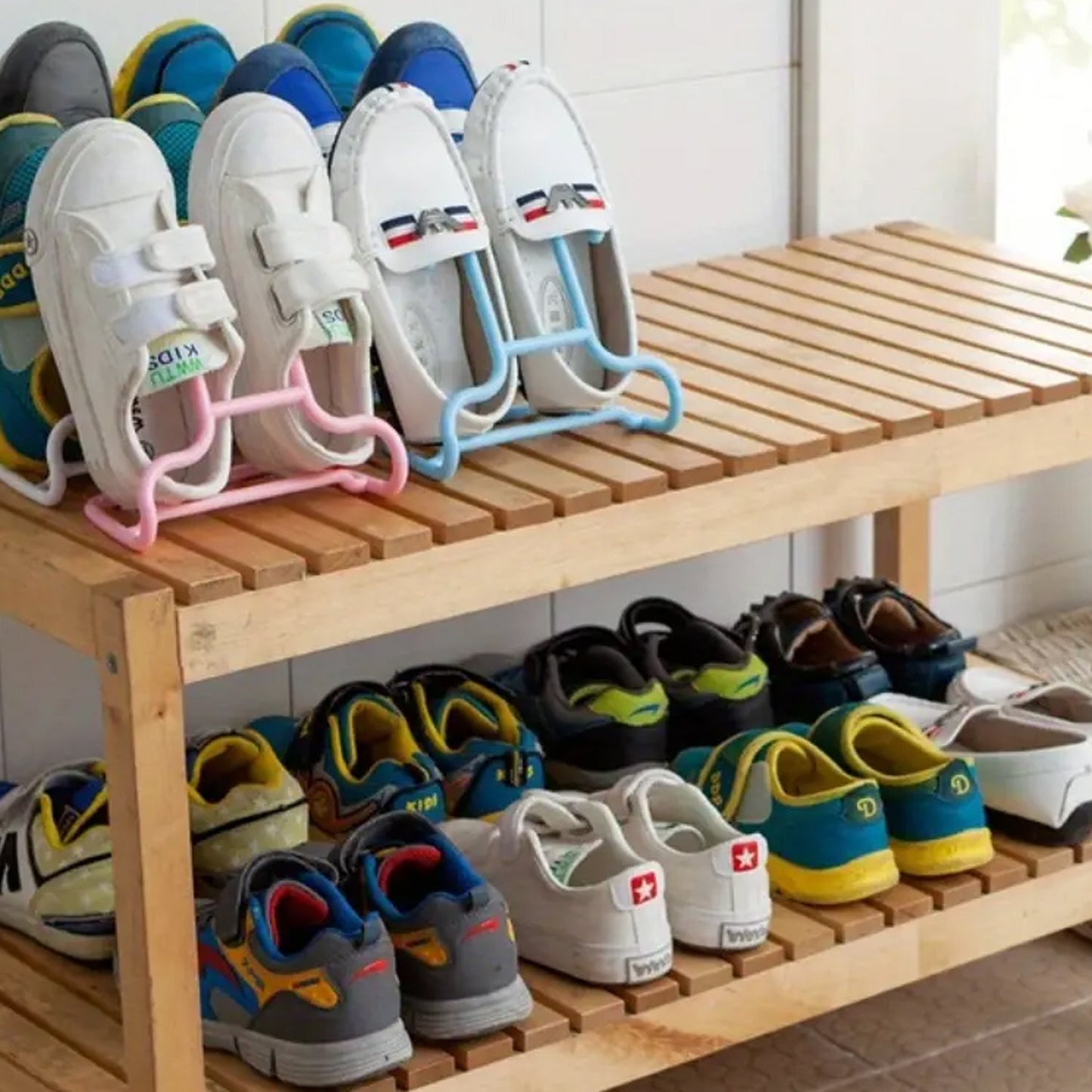 Space-Saving Hanging Shoe Rack