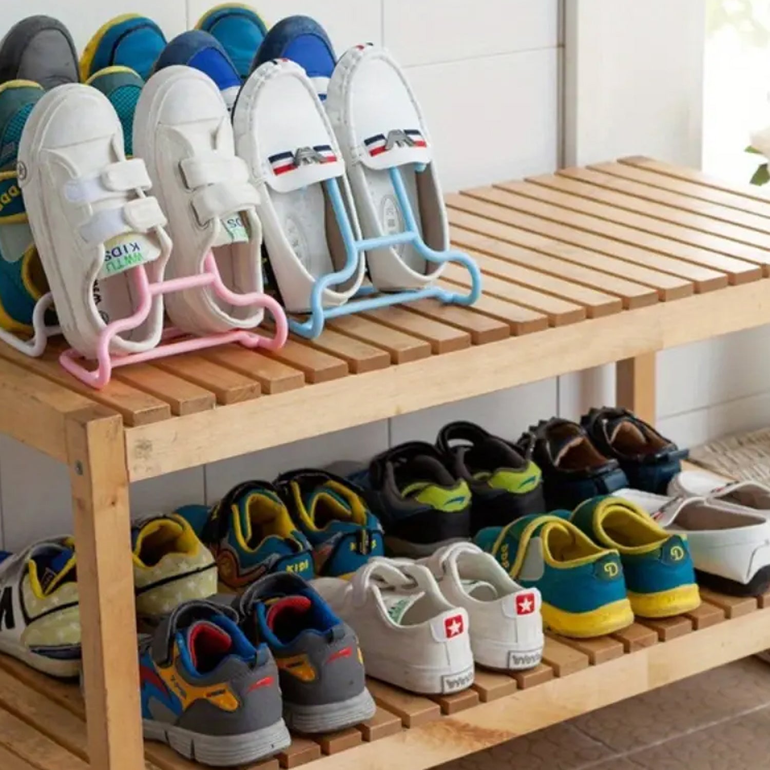 Space-Saving Hanging Shoe Rack