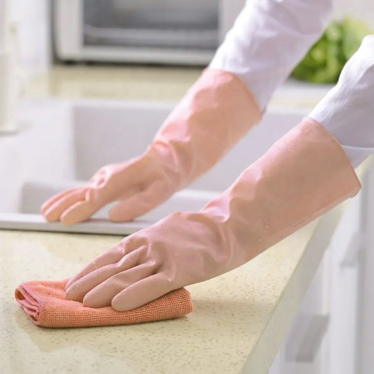 Reusable Rubber Cleaning Gloves
