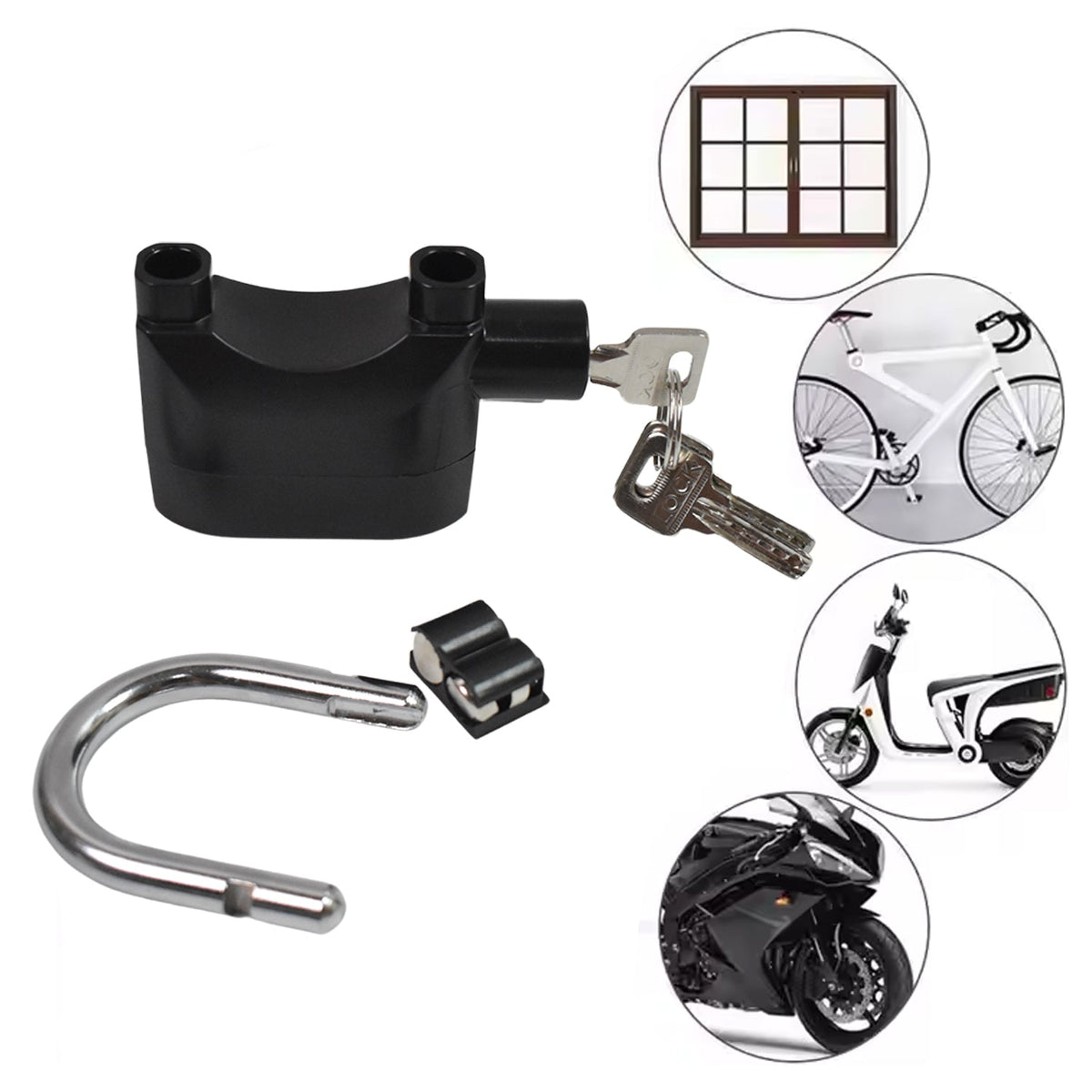 Siren Alarm Padlock