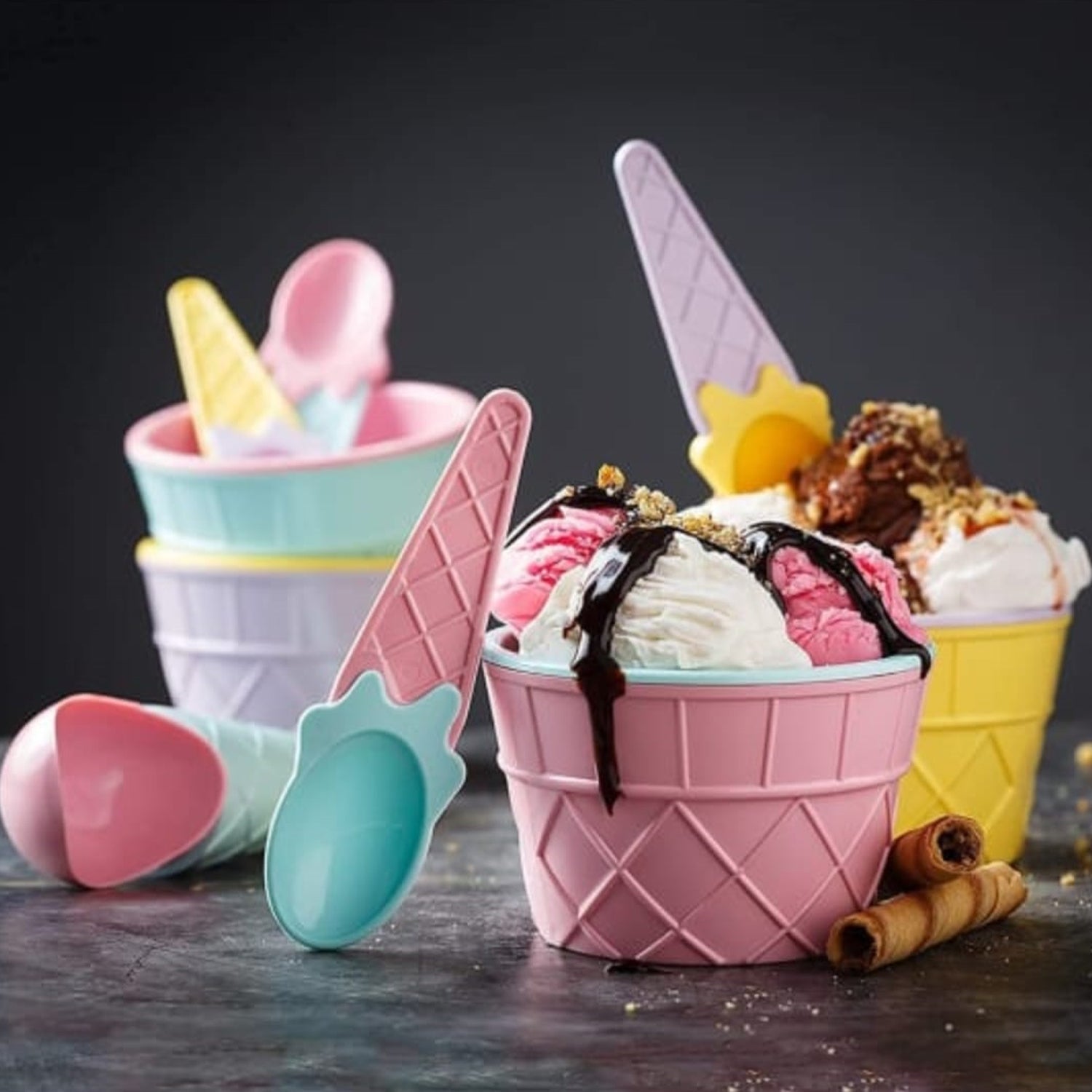 Ice Cream Bowl & Spoon Set