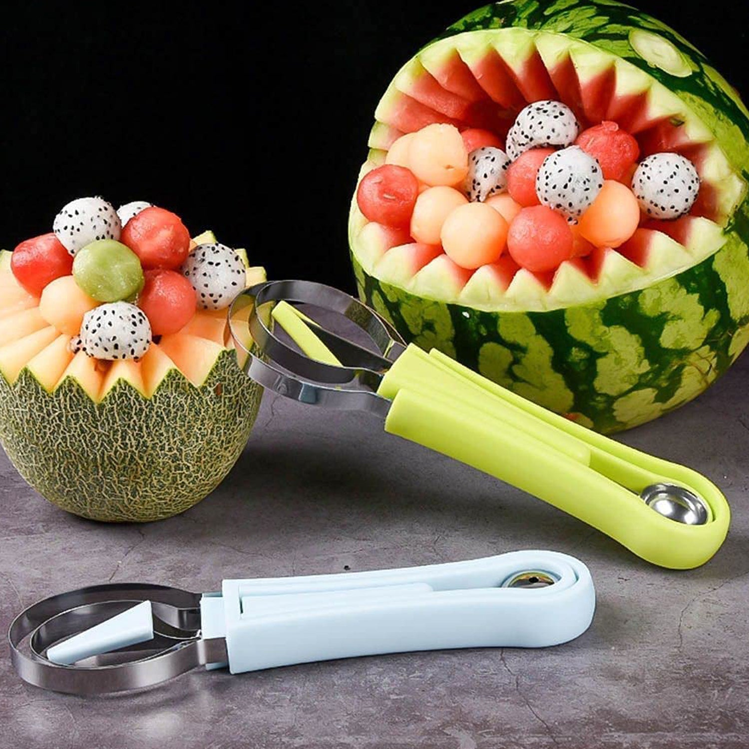 4 In 1 Stainless Steel Melon Baller Seed Remover