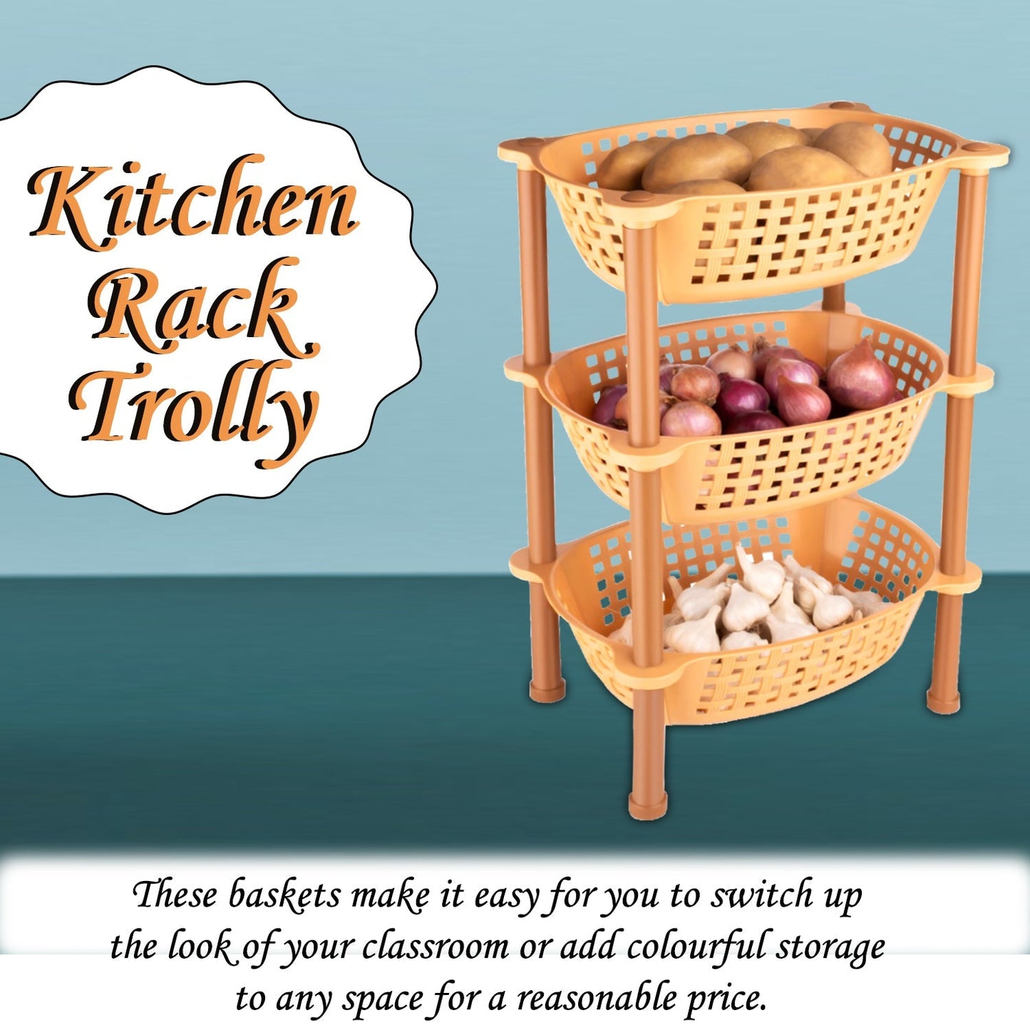 Multipurpose Stackable Storage Baskets