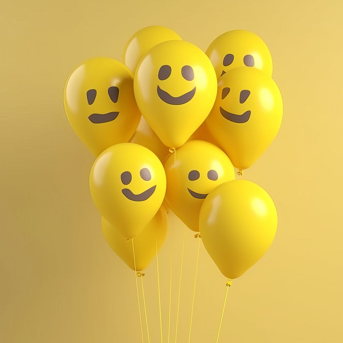 Smiley Print Party Balloons