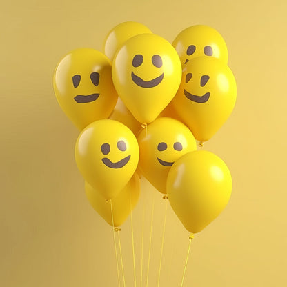 Smiley Print Party Balloons