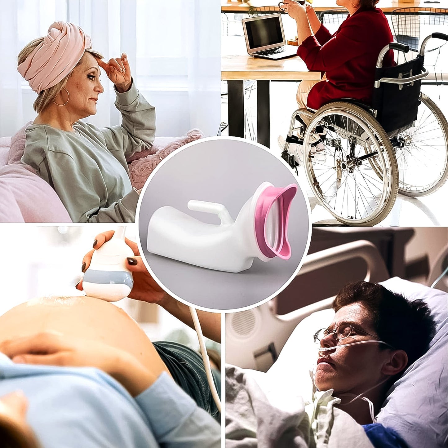 Female Potty Urinal Urine Collection Can Bedpans