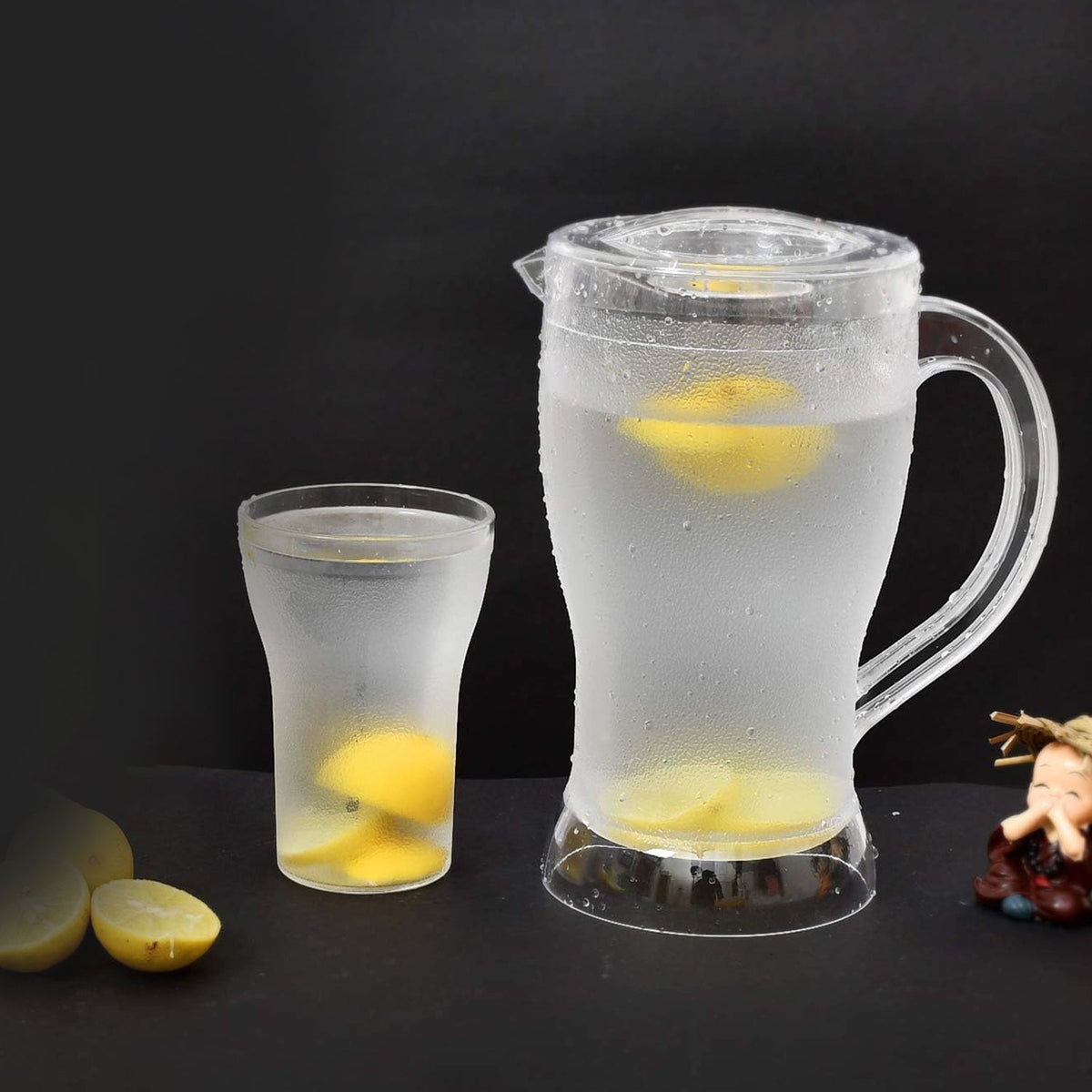 Unbreakable Lemon Jug & Glass Set – 7 Pcs