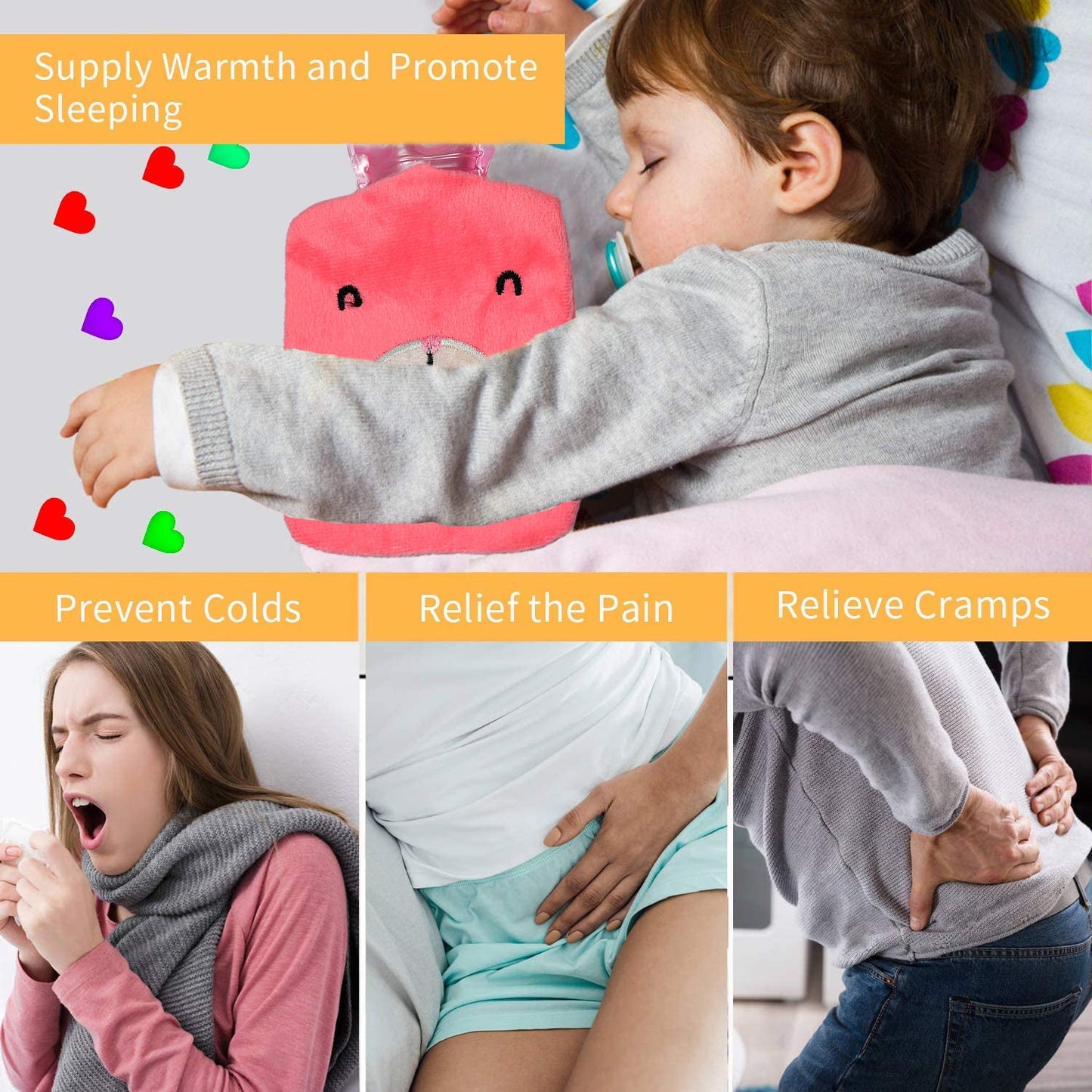 Pink Cramp Relief Bag