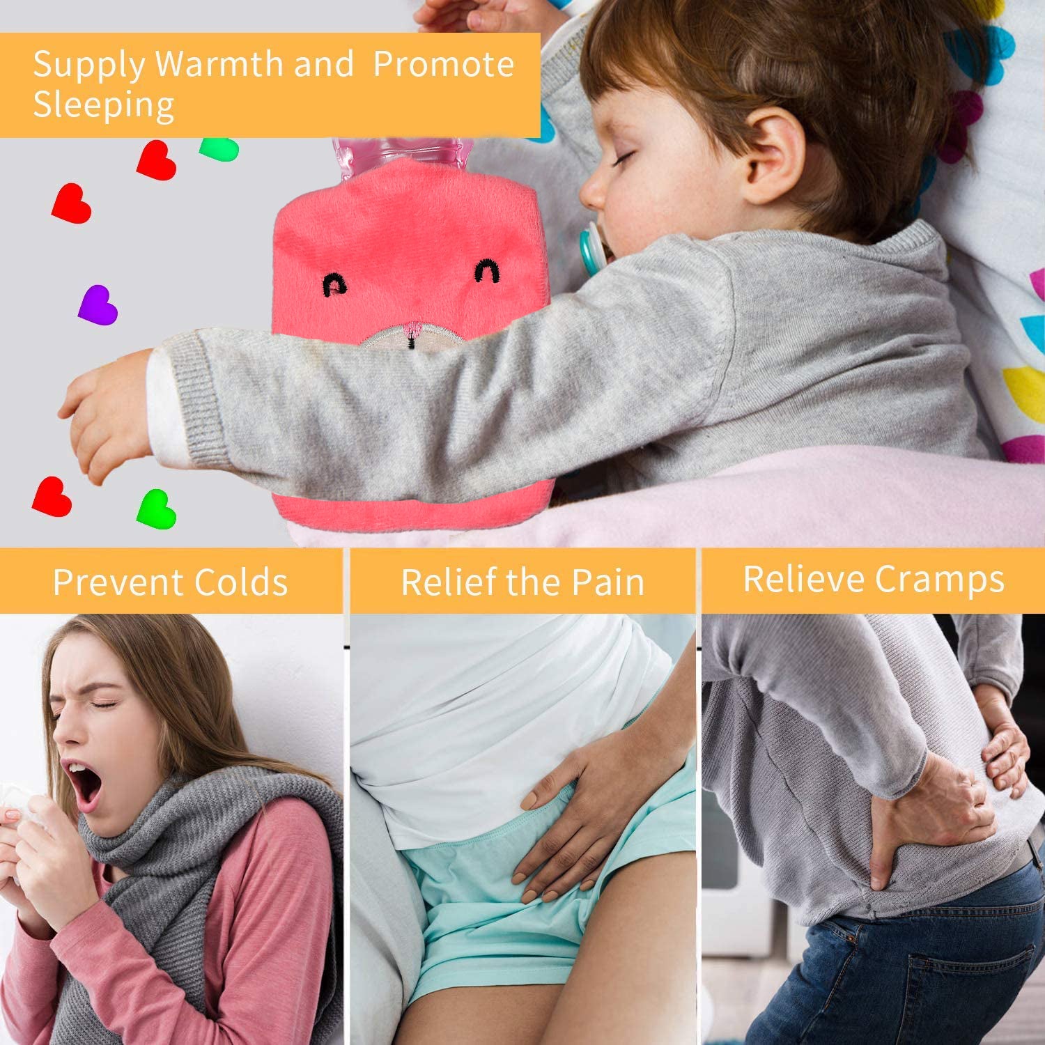 Pink Cramp Relief Bag