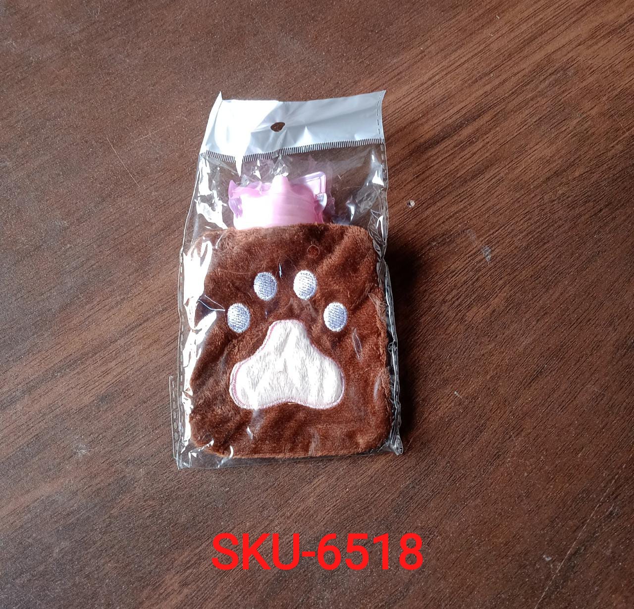 Paw Print Small Hot Water Bag With Cover
