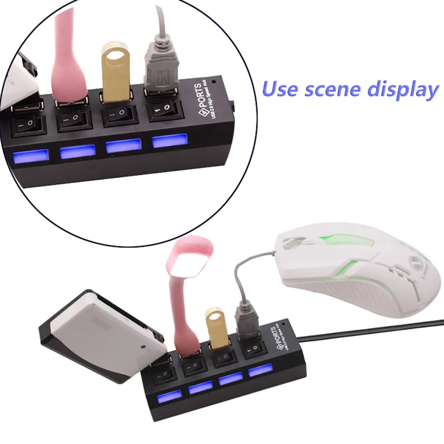 4-Port USB Hub