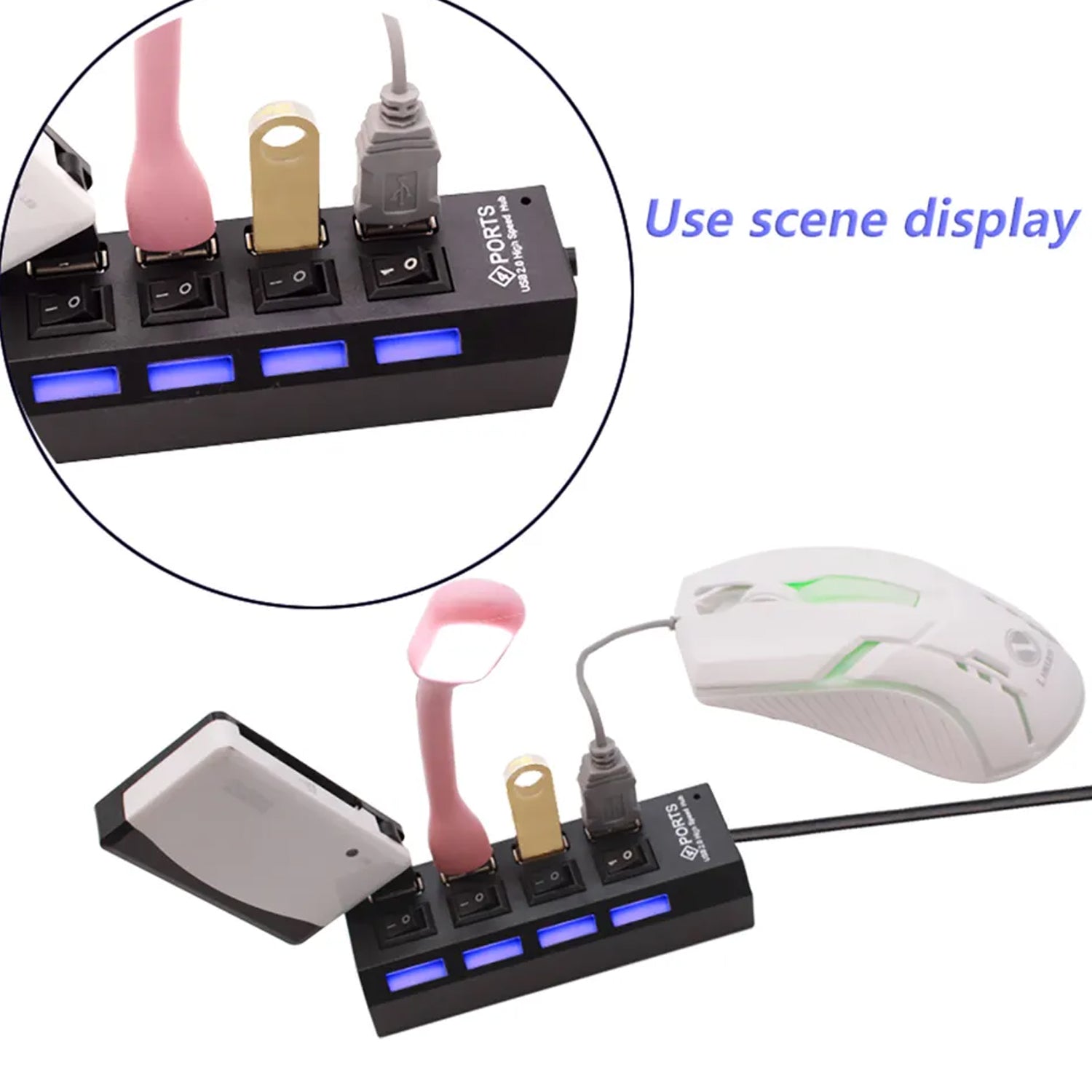 4-Port USB Hub