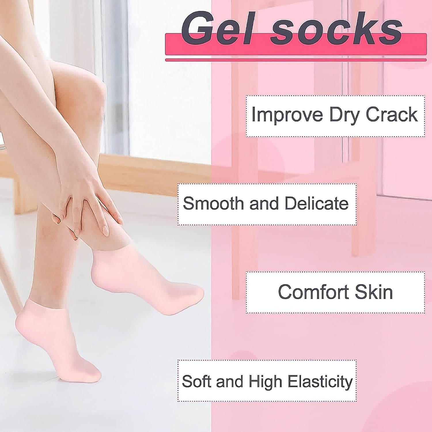 Silicone Moisturising Socks