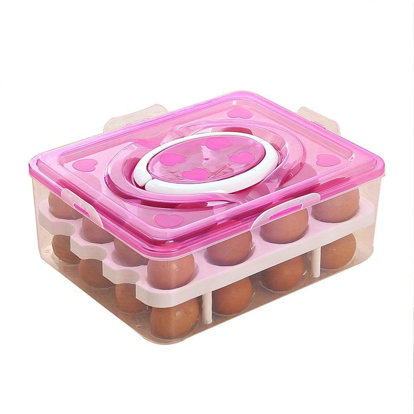 2 layer 32 Grid Egg Tray With Lid