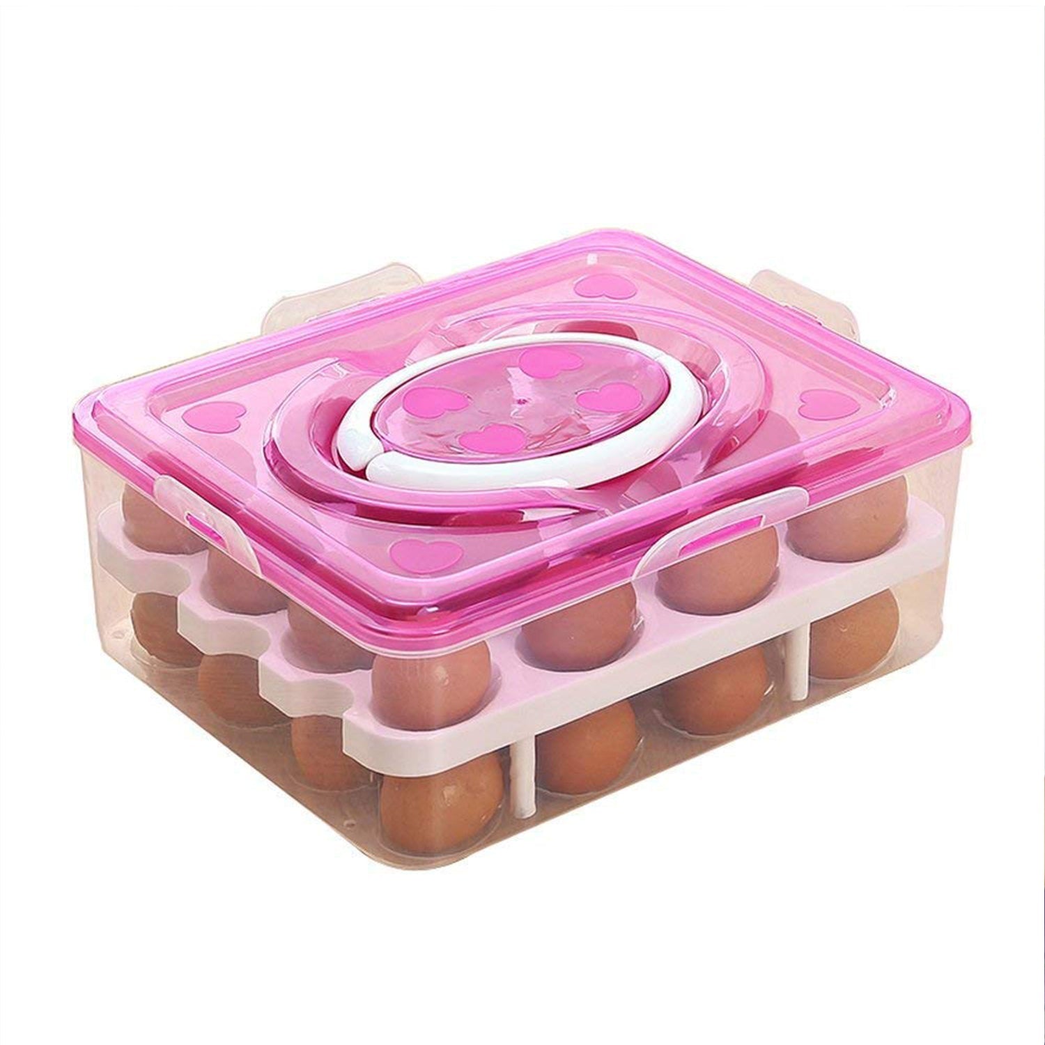 2 layer 32 Grid Egg Tray With Lid