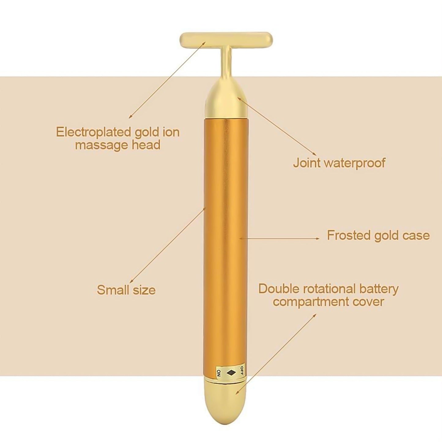 Golden Facial Massager