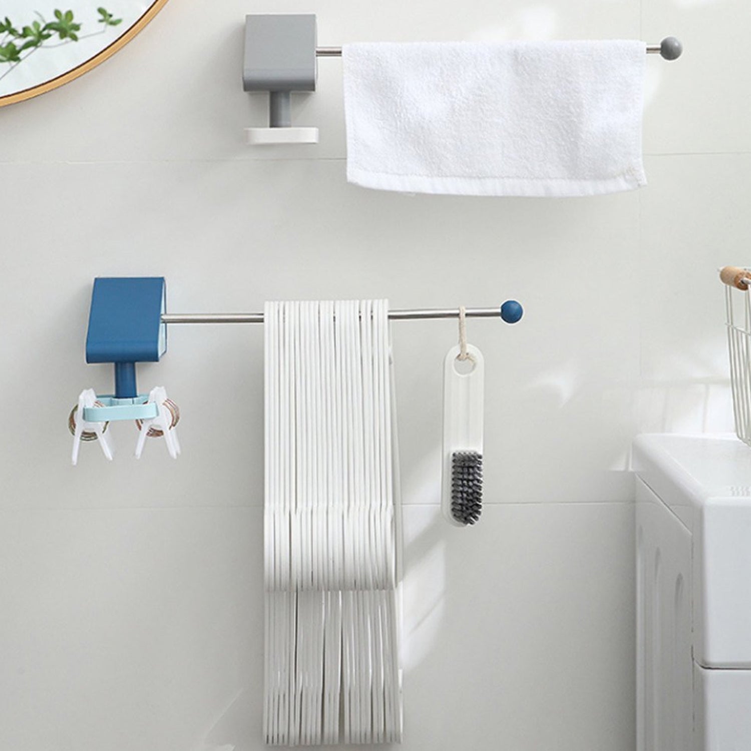 Utensil Holder with Hooks