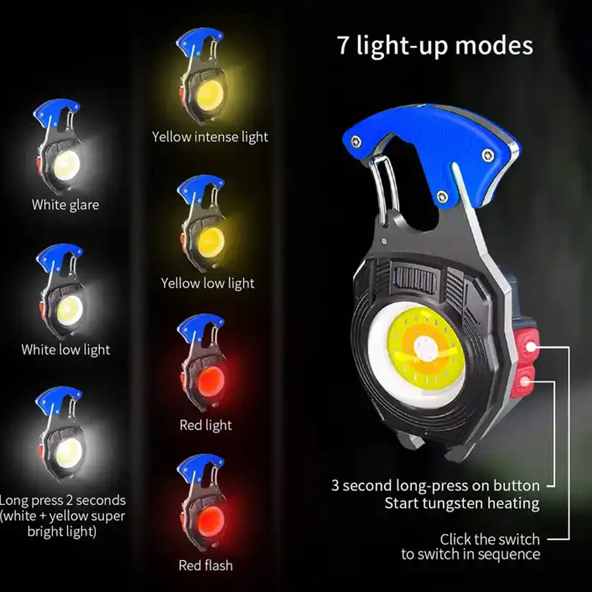 Rechargeable Keychain Flashlight