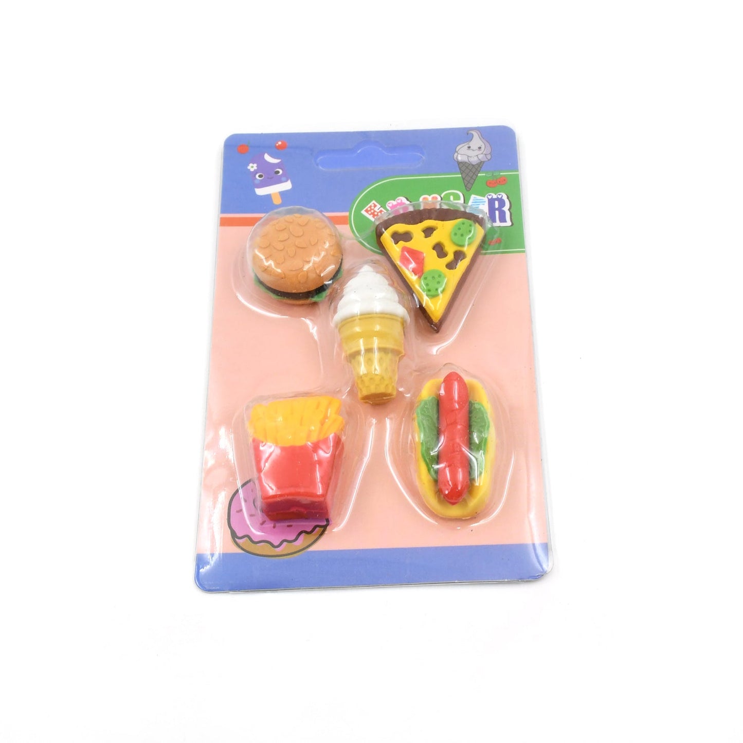 Fancy Food Colorful Erasers