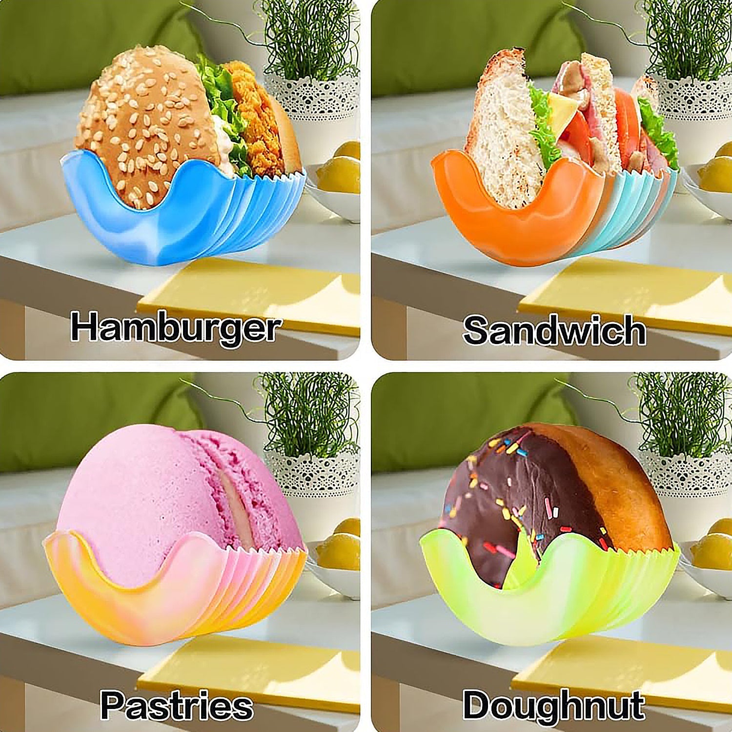 Silicone Burger Holder