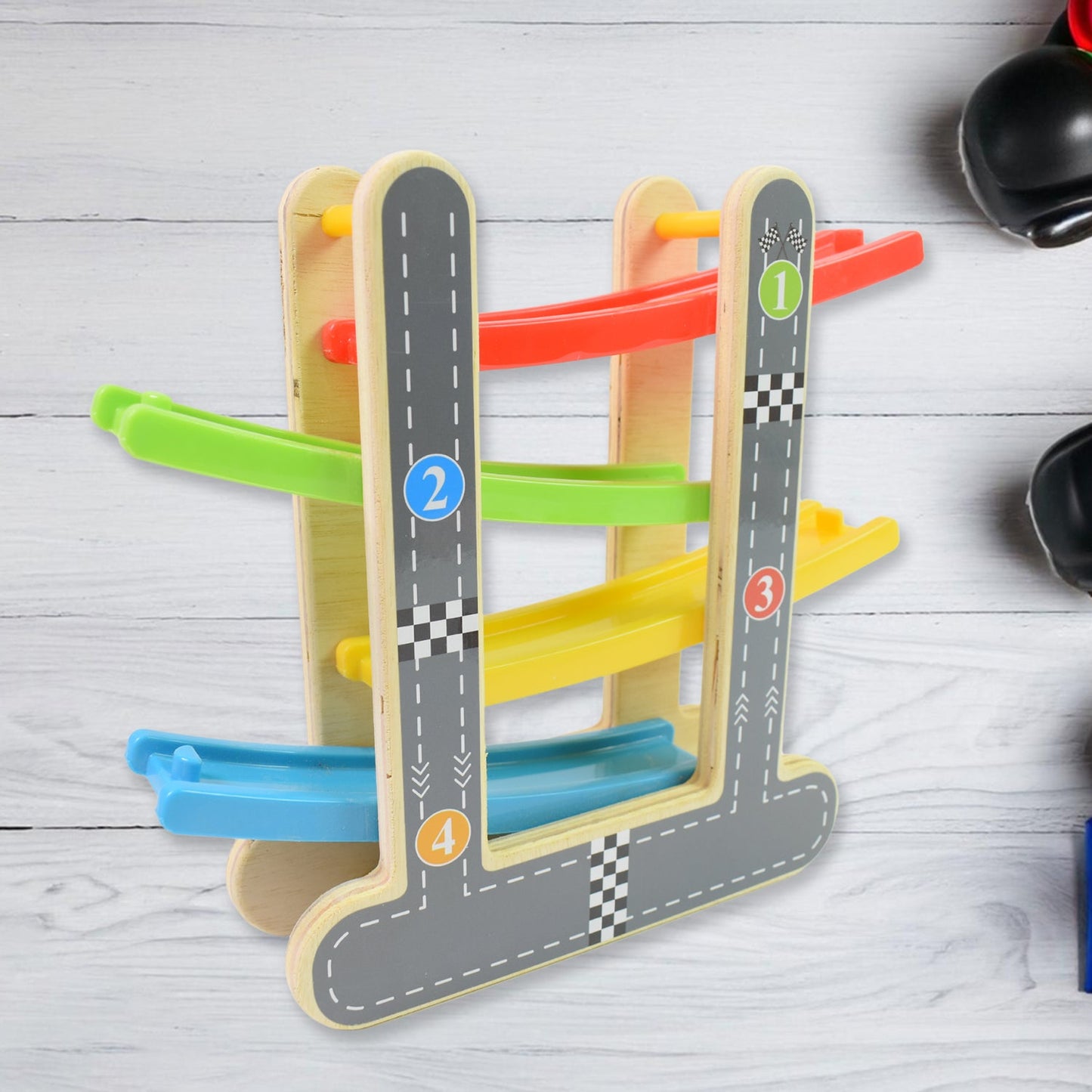 Wooden Click-Clack Race Track