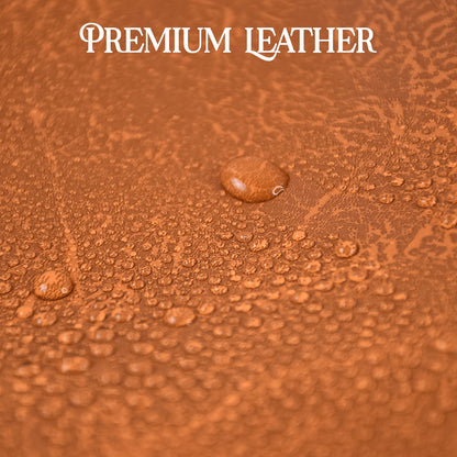Faux Leather Messenger Briefcase