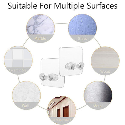 Clear Adhesive Hook