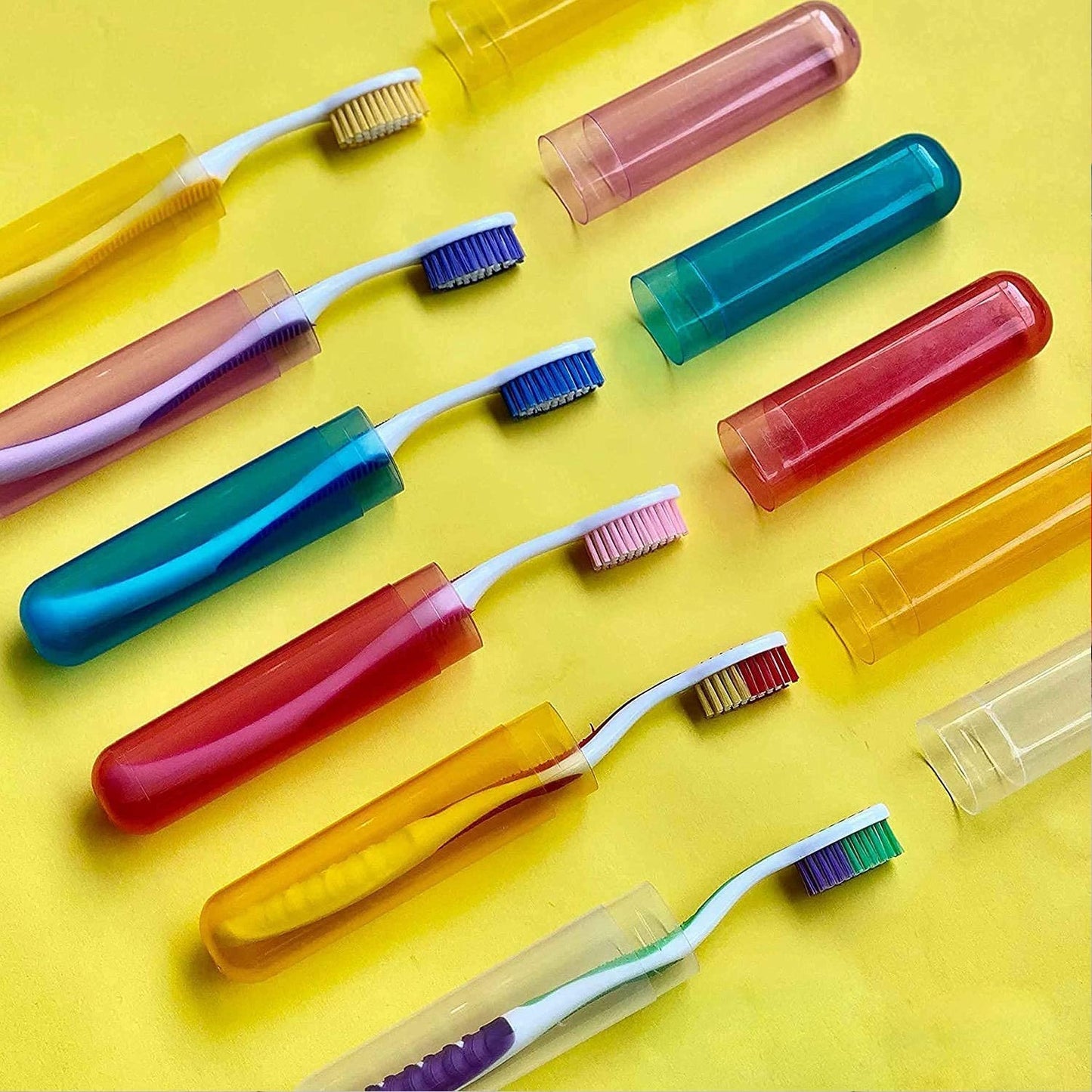 Plastic Toothbrush Cover Set