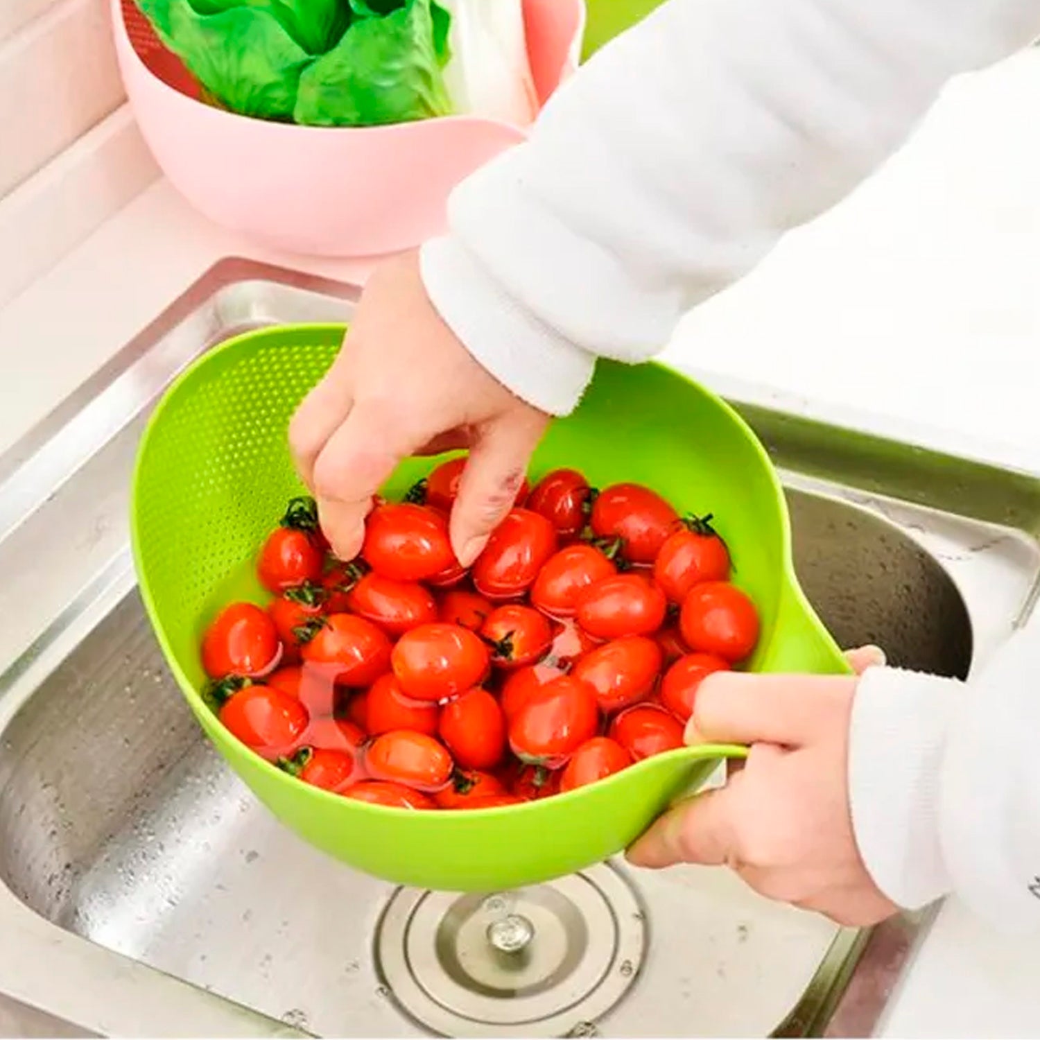 Rice Bowl Thick Drain Basket