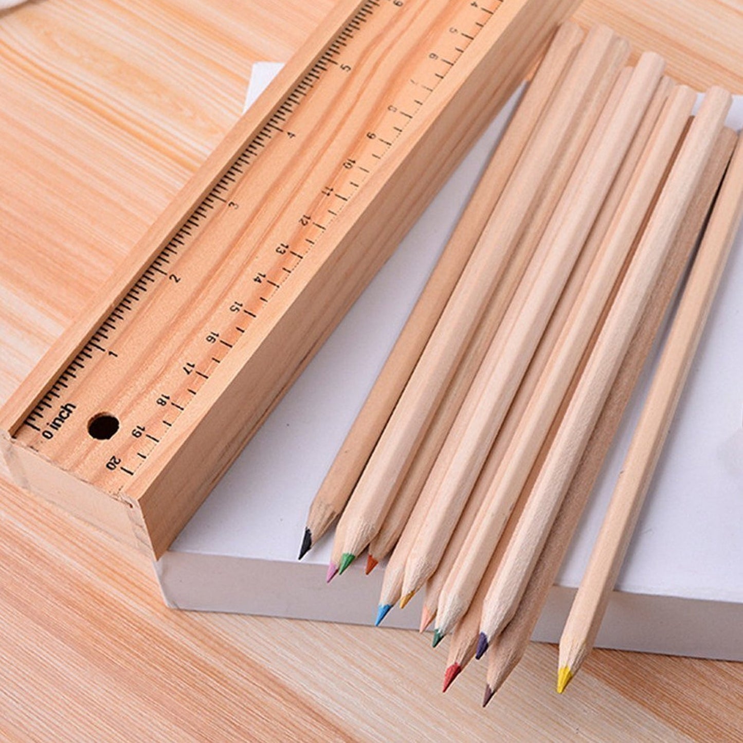 Colorful Wooden Pencil Set