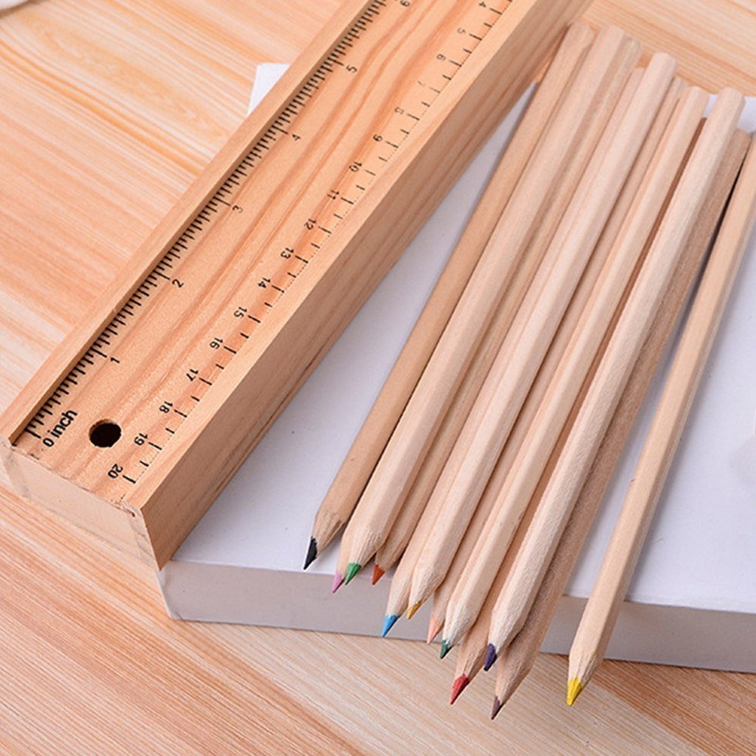 Colorful Wooden Pencil Set