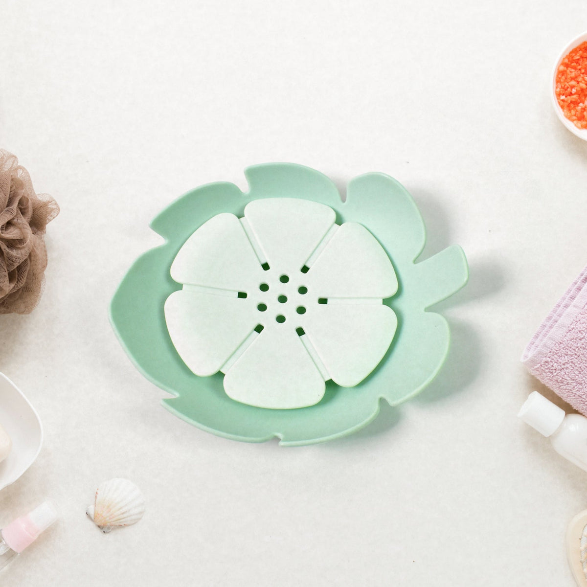 Flower Soap Dish Tray