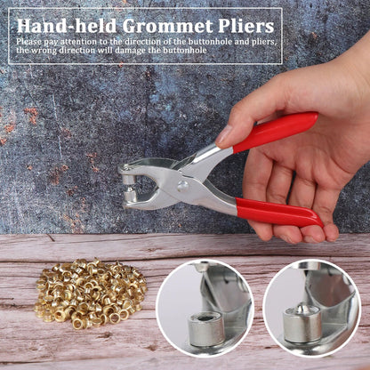 Grommet Setting Tool With 25 Pcs Gold Eyelets