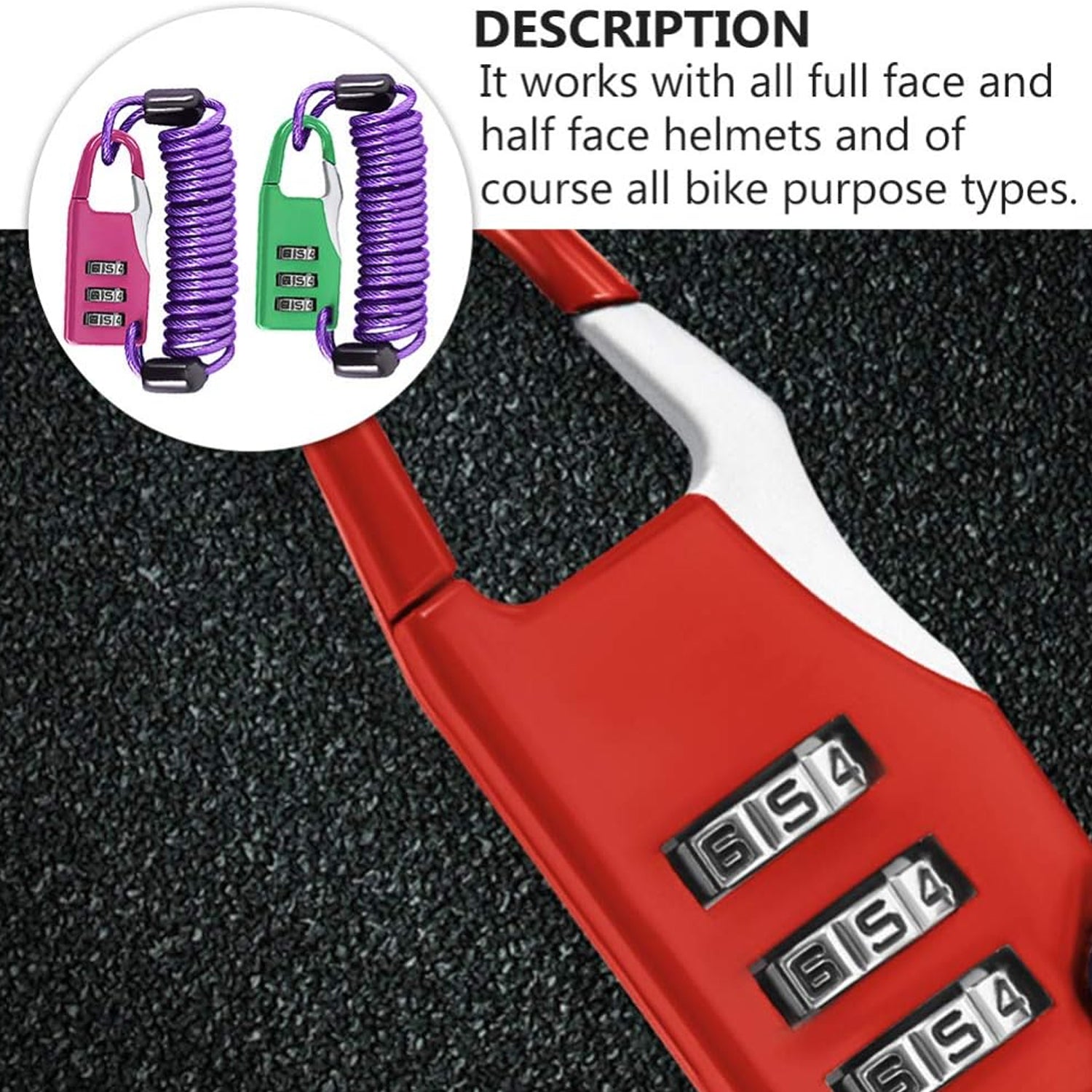 Keyless Cable Combination Lock